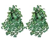 TWO 36" Artificial Ivy/Grape Ivy/ Variegated Ivy Mixed Hanging Bushes