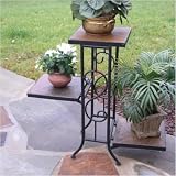 5104 cVeIwL. SL160  4D Concepts 601608, 3 Tier Plant Stand with Slate Top