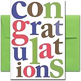 Congratulations Cards: Letters of Congratulation - box of 10 cards & envelopes