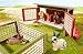 Schleich - Kaninchen Set - 42019 Kaninchenstall 13137 Kaninchen schwarz/braun 13121 Kaninchen schwarz/weiß 14416 Zwergkaninchen 14415 Zwergwidderchen