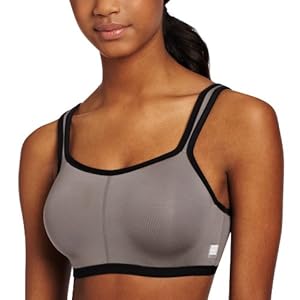 Natori Women's Power Yogi Contour Convertible Sport Bra, Grey/Black, 32G