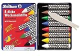 Eigenschaften Pelikan 720748 / Pelikan 720748 - Wachsmalstifte Dick 8St wasserfest 8Stück in Metalletui