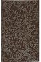 Serpentine Area Rug, 5-footx8-foot, CHOCOLATE
