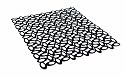 Orka Medium Lace Sink Mat, Charcoal