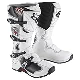 Fox Racing Comp 5 Youth Boys MX Motorcycle Boots - Color: White, Size: Y5