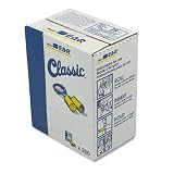 Aearo EAR : E-A-R Classic Ear Plugs, Corded, PVC Foam, Yellow, 200 Pairs per Box -:- Sold as 2 Packs of - 200 - / - Total of 400 Each