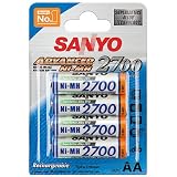 Sanyo Mignon AA 2700mAh NiMH Akku 4er Setvon "Sanyo"