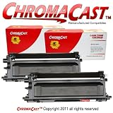 ChromaCast TN115 2 Pack Premium Compatible Black Toner Cartridge - Replacement for Brother TN115BK