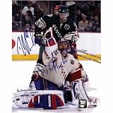 Frozen Pond Rick Nash / Jose Theodore Autographed 8 x 10 Photo