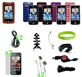 17 items Cases Charger Screen Protector For HTC Incredible.CrazyOnDigital Brand Package
