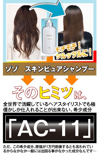 送料無料★毛先まで潤う、まとまる、うるおい専用ヘアケアセット『ZoZoスキンピュア　シャンプー＆トリートメント』