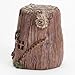 Bits and Pieces-Small Hand Painted Polyresin Garden Fairy House with Lights - Create Your Own Woodland Fairy Village
