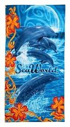 Dolphin Hibiscus Towel