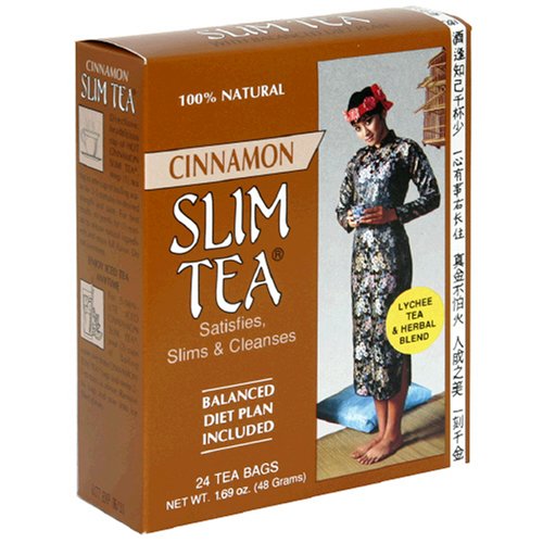 Slim Tea, Cinnamon, Tea Bags, 24-Count Box (Pack of 3) by Slim Tea