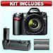 Nikon D80 10.2MP Digital SLR Camera with 18-135mm AF-S DX Zoom-Nikkor Lens Outfit + Nikon MB-D80 Battery Grip + Extra Nikon EN-EL3e Battery