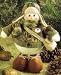 9" Mossy Oak Plush Snowman Hunter With Bag Figure