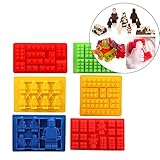 Gwogo® Minifigure Silicone Ice Tray Candy Chocolate Mold - For Lego Lovers (6 Pcs)