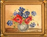 Symphony in Blue and Red - Oil - Emily Williams - 10x8