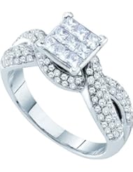 0.99CTW DIAMOND LADIES INVISIBLE RING