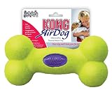 KONG Air Dog Squeaker Bone Dog Toy, Large, Yellow