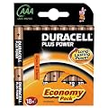Duracell MN2400 Plus Power Alkaline AAA Size Batteries (Pack of 18)