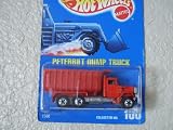 1991 - Mattel - Vintage Hot Wheels - Peterbilt Dump Truck - Red - Front Wheels Black - 1:64 Scale Die Cast - Collector #100 - MOC - Out of Production - New - Limited Edition - Collectible