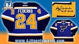 BERNIE FEDERKO St. Louis Blues SIGNED Hockey JERSEY
