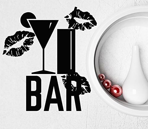 ChrisGDodge Wall Sticker Home Decor Wall Stickers Restaurant Bar Cocktail Drink Glass Mural Vinyl Decal