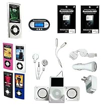 Crazyondigital Premium Essitial Bundle for iPod Nano (5th Generation)