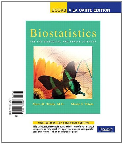 biostatistics for health and biological science books a la carte edition
