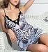 Search : Sexy Sheer Black and White Zebra Chemise Lingerie Dress 2pcs