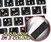 MAC ENGLISH-ARABIC KEYBOARD STICKERS ON BLACK BACKGROUND