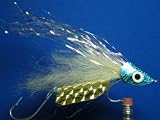 NEW FLIES Holographic & Glow in the Dark Tandem Hook Sinking Head Fly #44