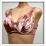Venus $34 Pink Satin Full Coverage Bra #2400 sz 34D 34DD 38C 38D