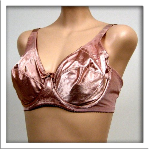 Venus $34 Pink Satin Full Coverage Bra #2400 sz 34D 34DD 38C 38D