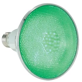 Lamplite LL-Par38LEDG Green LED Flood Lamp Medium Screw Base