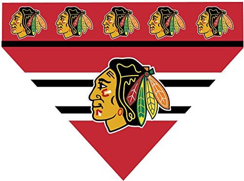 NHL Chicago Blackhawks Over the Collar Dog Bandana (LARGE)