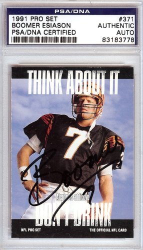 Boomer Esiason Autographed/Hand Signed 1991 Pro-Set Card PSA/DNA Slabbed #83183778
