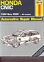 Honda Civic Automotive Repair Manual, 1984-1991
