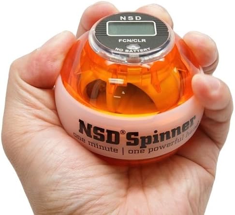 NSD Power Winners Lit Spinner Gyroscopic Wrist and Forearm Exerciser Featuring Digital LCD Counter and LED Light