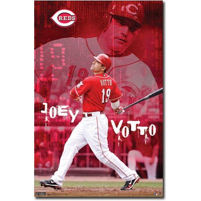 Cincinnati Reds Joey Votto Sports Poster Print - 22x34 Poster Print, 22x34