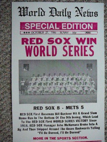 Boston Red Sox New York Mets World Series Poster