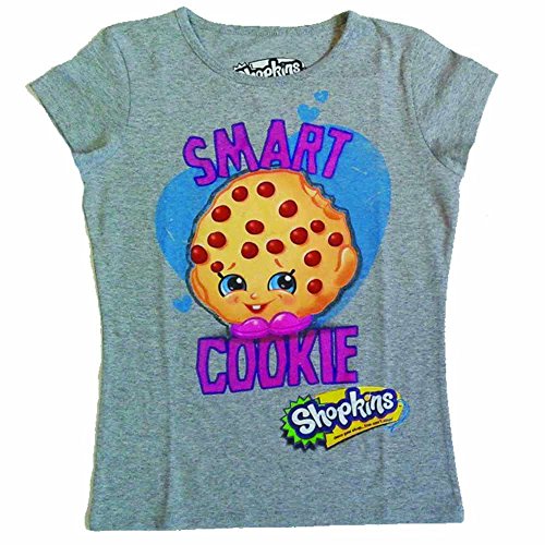 Shopkins girls Tee shirt with smart Kooky Cookie character