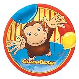 Curious George Paper Dessert Plates 8ct