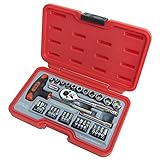 ( お徳用 2個セット) H＆H ソケットレンチセット 作業工具 【32個入り】 差込角：6.35mm H-2032 1 4