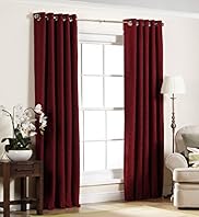 Textured Wicker Chenille Eyelet Curtains