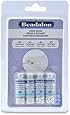Beadalon Crimp Bead Variety Pack #0-3 Silver, Plated, 600-Piece