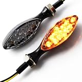 2 PCs Carbon Fiber Look Billet Arrow Shape LED Turn Signals Indicators Light For... by OEM
