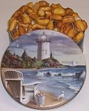 Gourmet Food : Scott's Cakes Honey-Mustard Pretzel Nuggets in a Lighthouse Tin