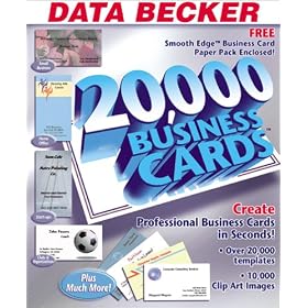 20,000 Business Cards by Data Becker